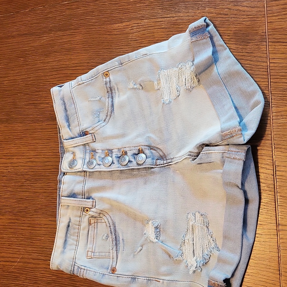 Aero Button Fly Jean Shorts